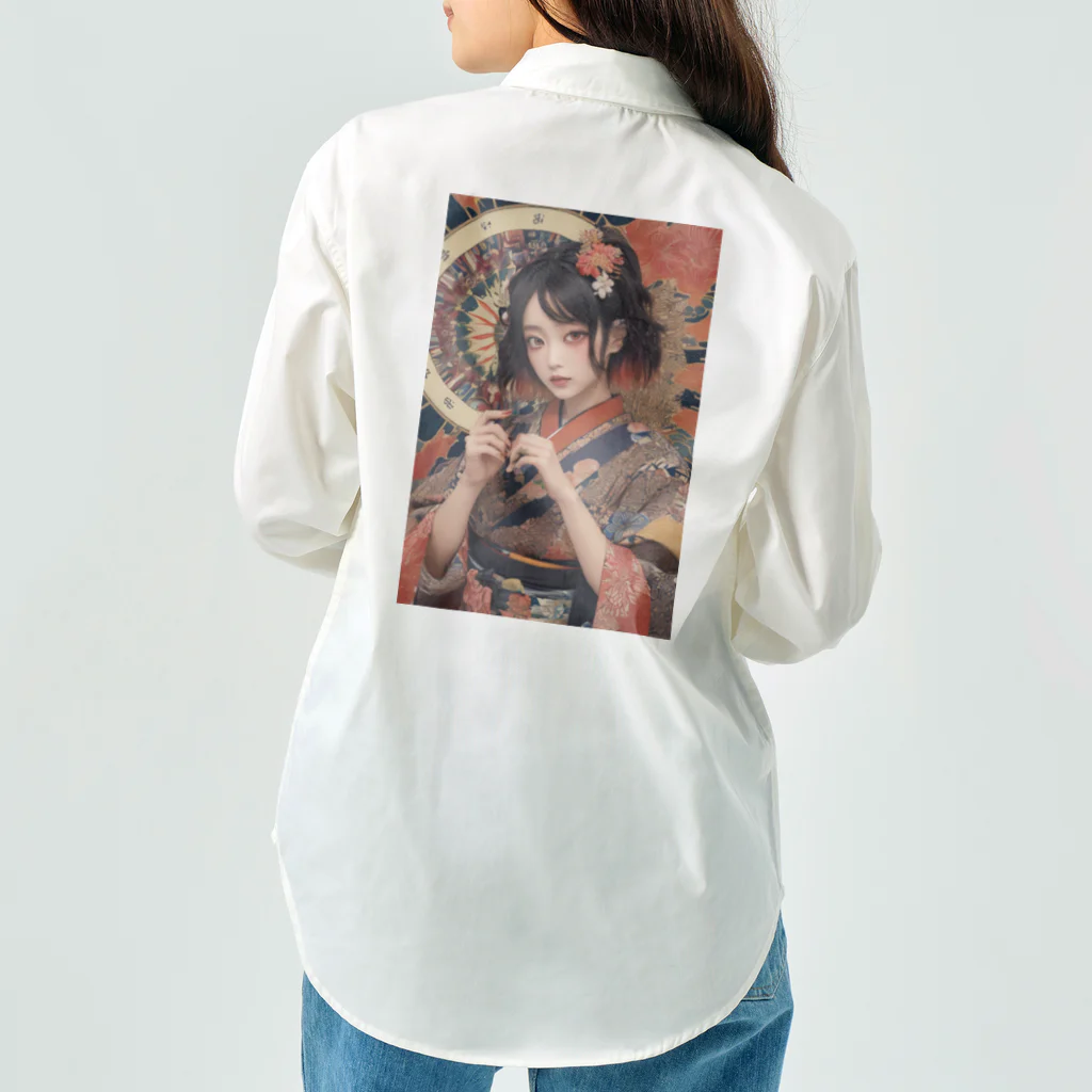 Omaniの浮世絵風美女 Work Shirt