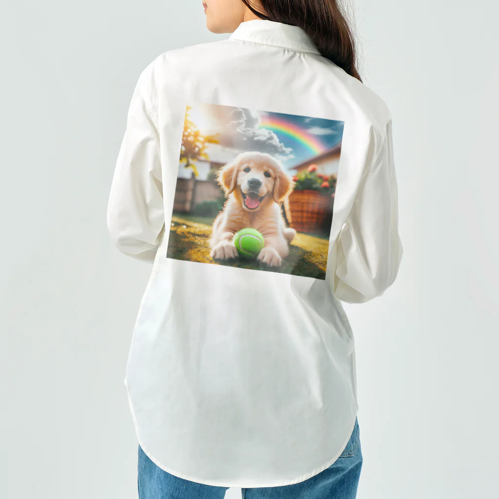 アニマルペイントの犬のグッズ Work Shirt