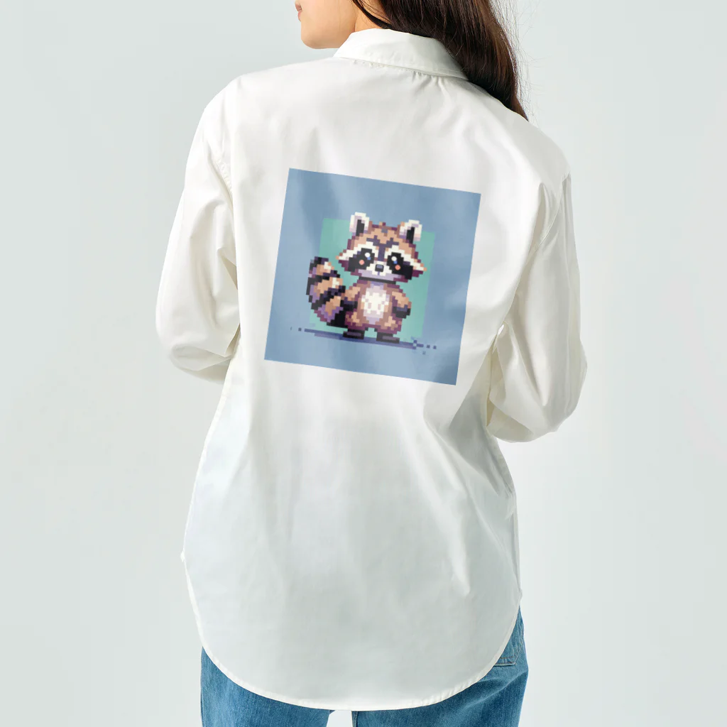 himajinseijin01のドット絵アライグマちゃんTシャツサイズ Work Shirt