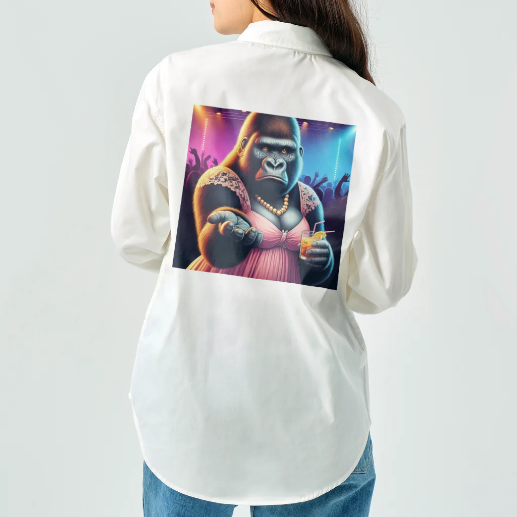 kellustratorのキャバゴリラ2 ワークシャツ