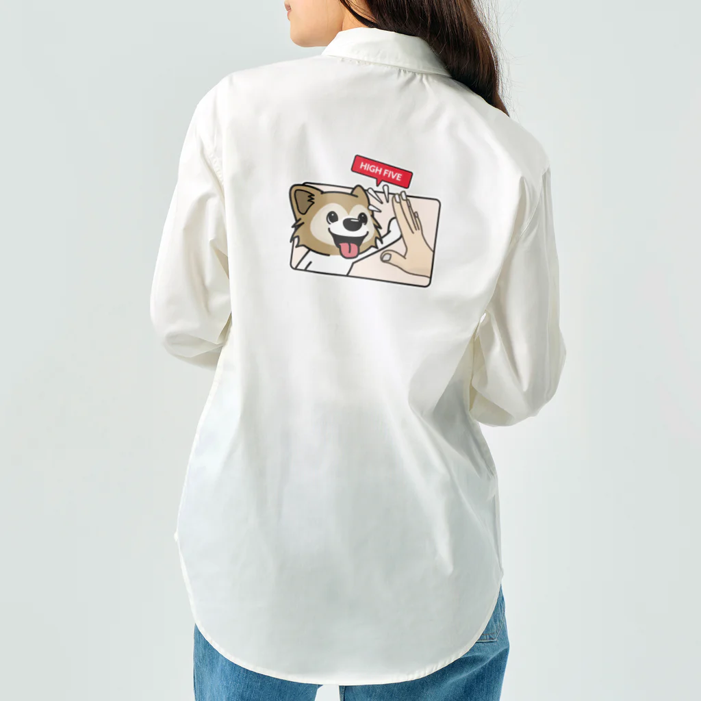 walkiesのハイタッチ！パピヨン Work Shirt