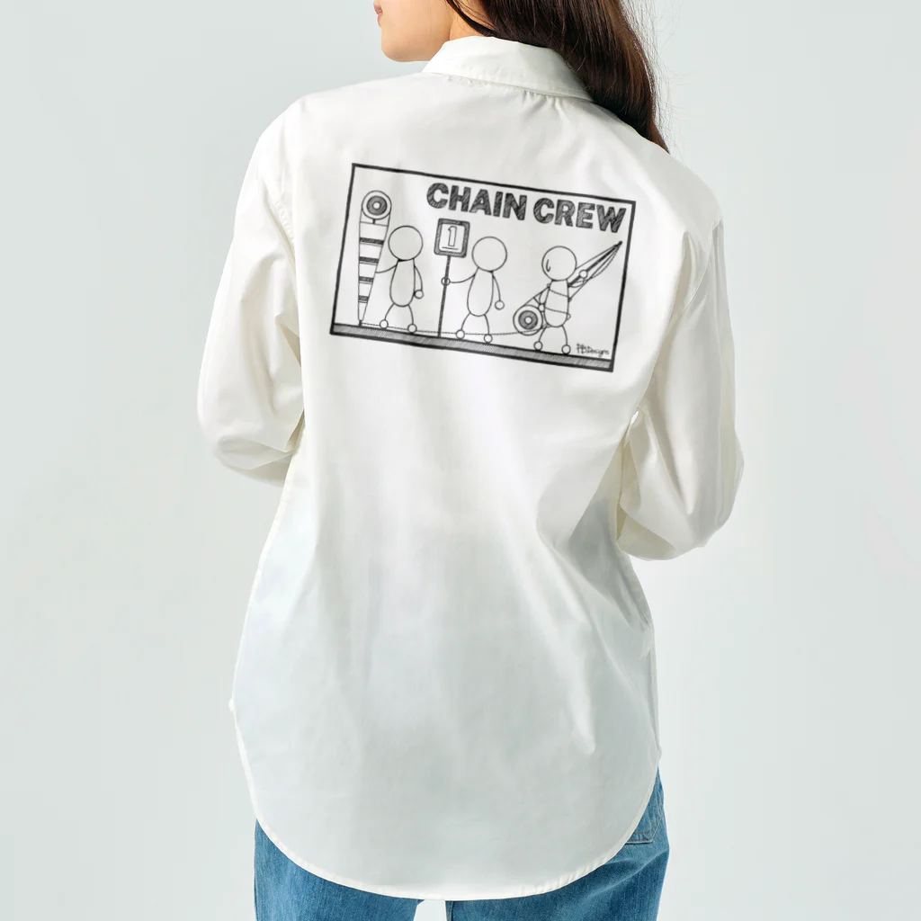 PB.DesignsのPBスティック君 CHAIN CREW ワークシャツ