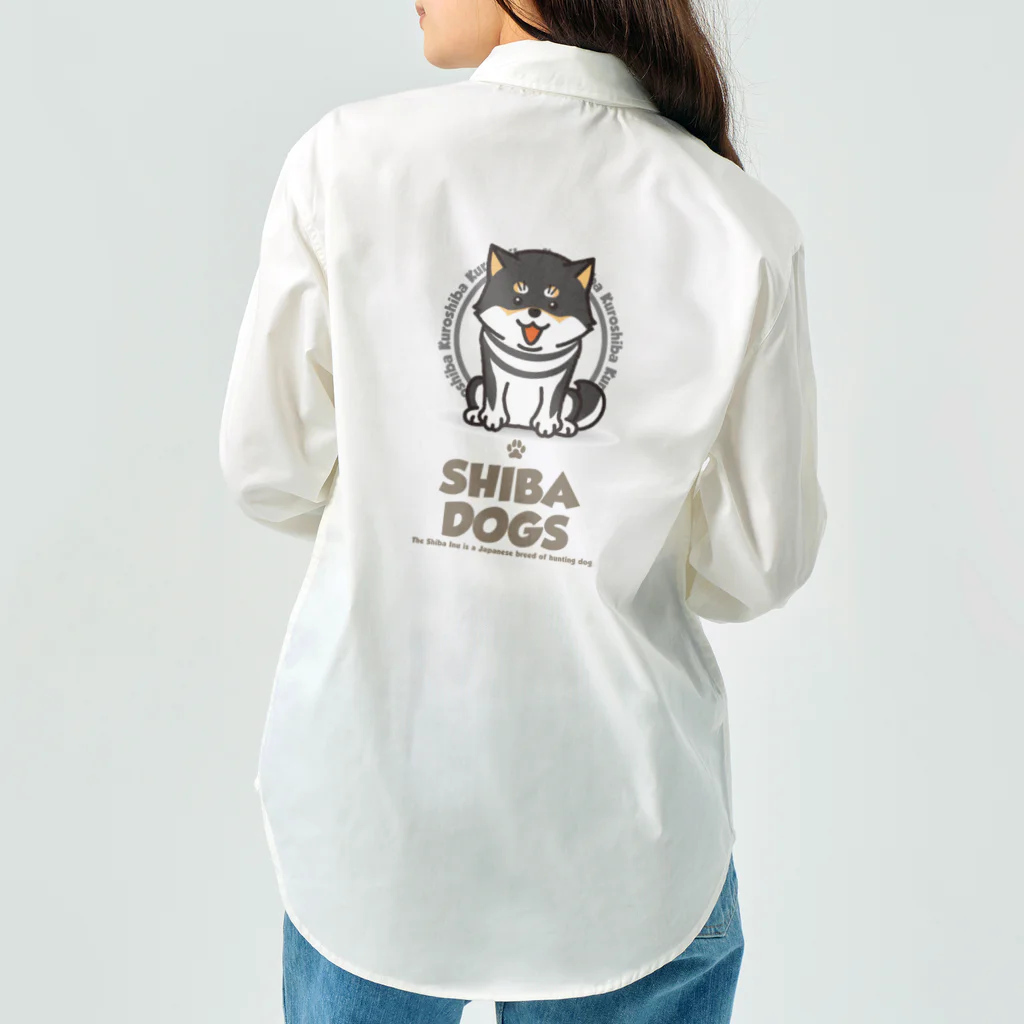 neguse511のSHIBA DOG　黒 Work Shirt