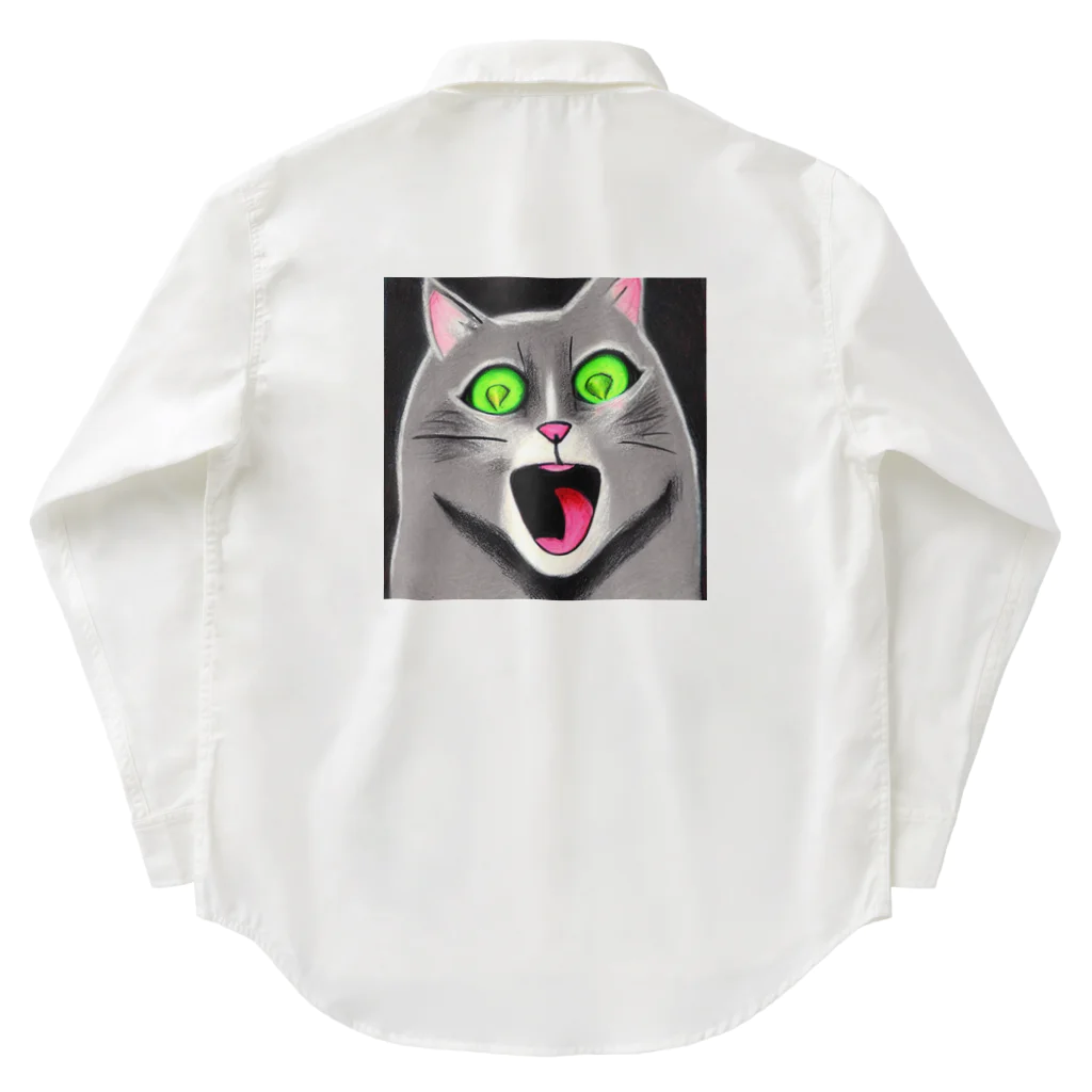 withCatsのおどろき猫 Work Shirt