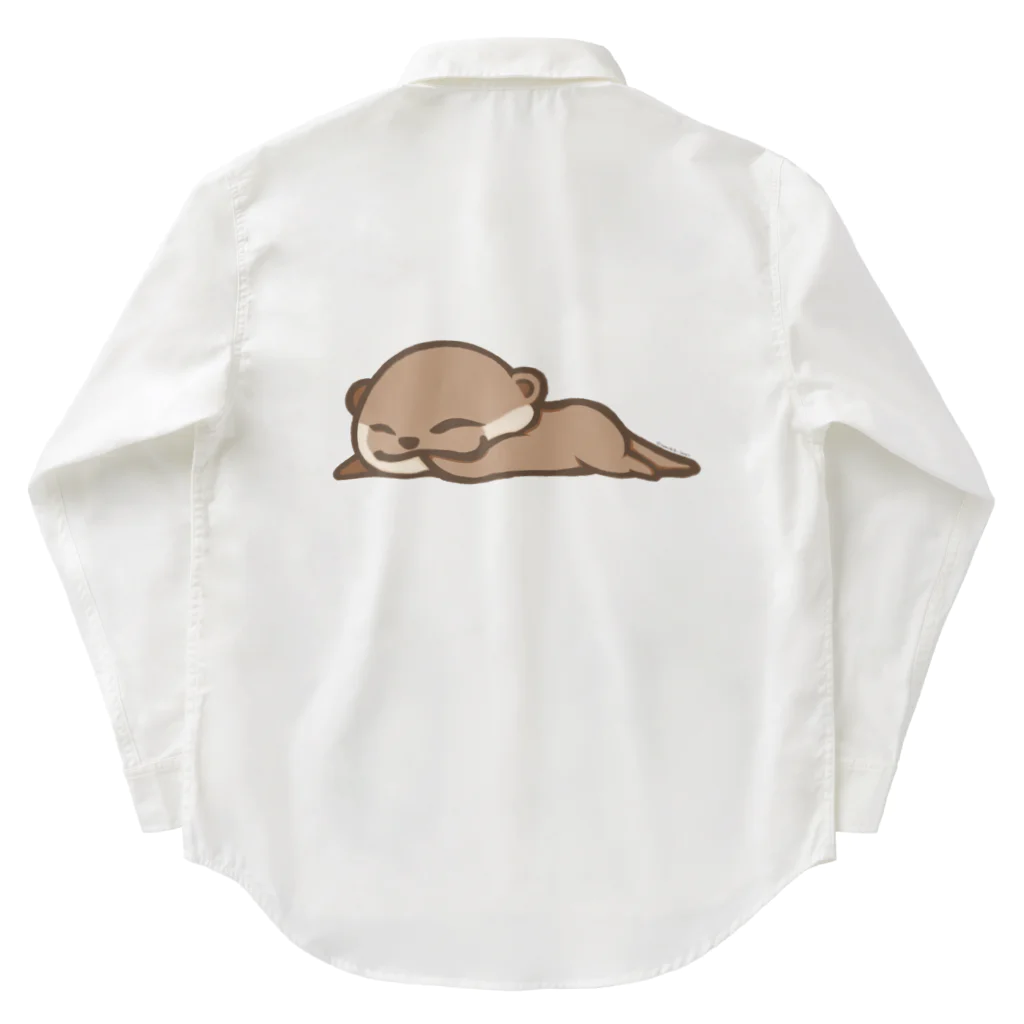 綾錦工房 りこりすのおしゃぶりカワウソ Work Shirt