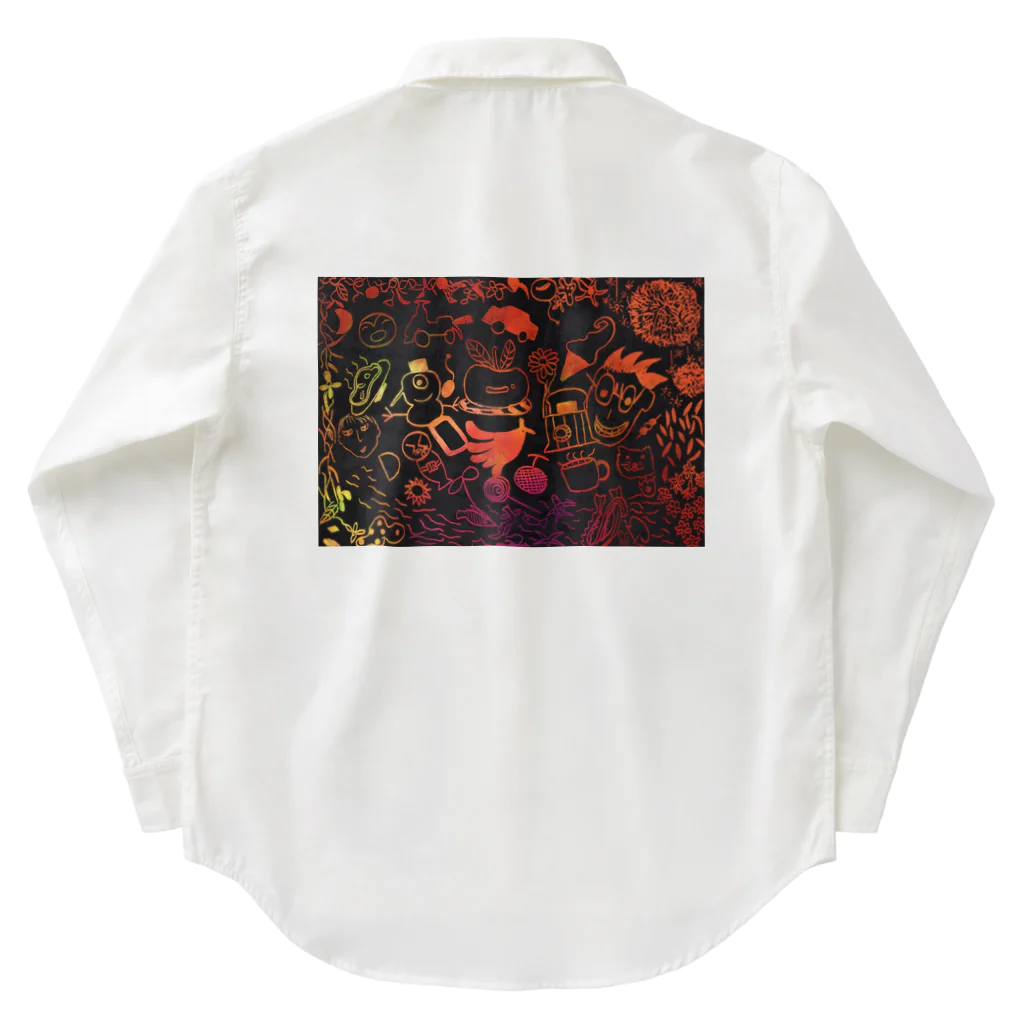 tanu-タヌ-のI love  collection  Work Shirt