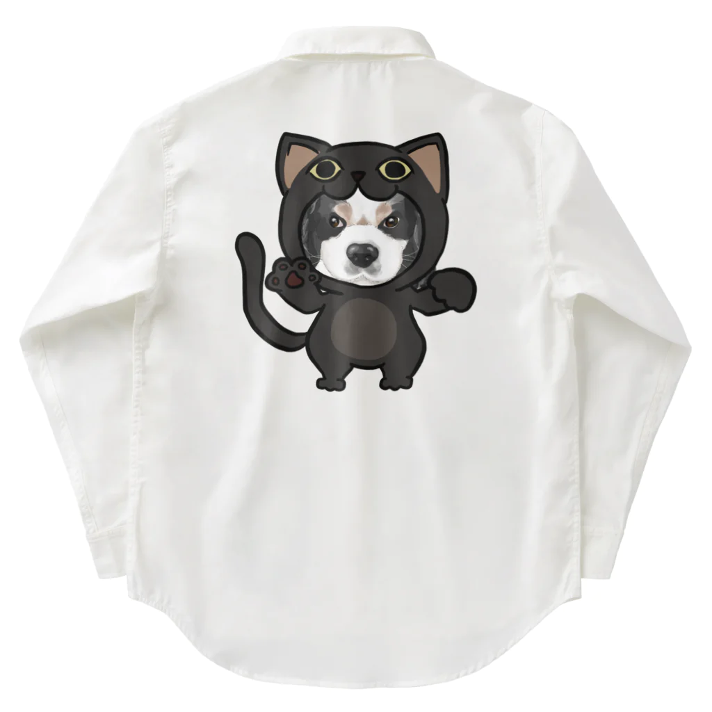 みきぞーん｜保護猫 ミッキー画伯と肉球とおともだちのmaruku Work Shirt