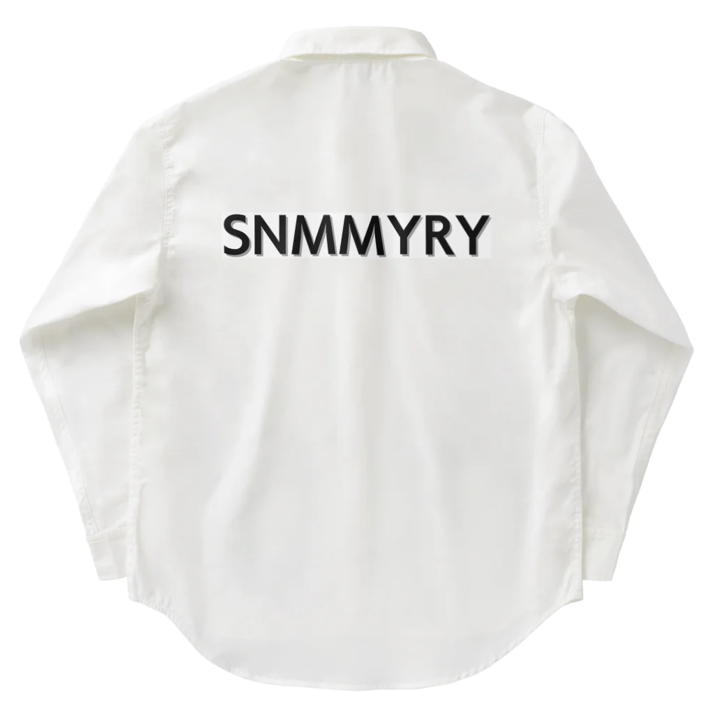 投資家スケーター a.k.a 誰も討たずに下剋上🏕のSNMMYRYボックスロゴ　パターンA Work Shirt