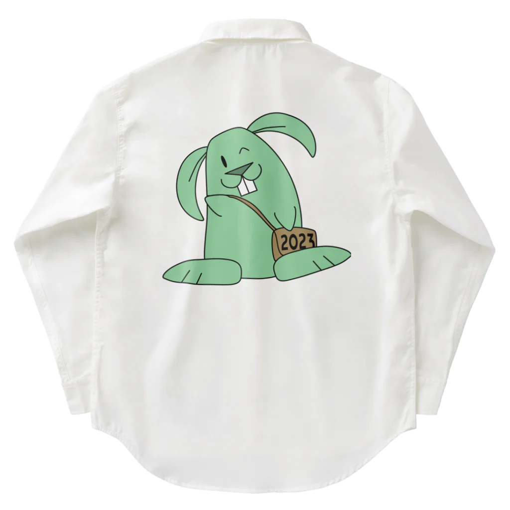 Pat's WorksのMinty the Rabbit ワークシャツ