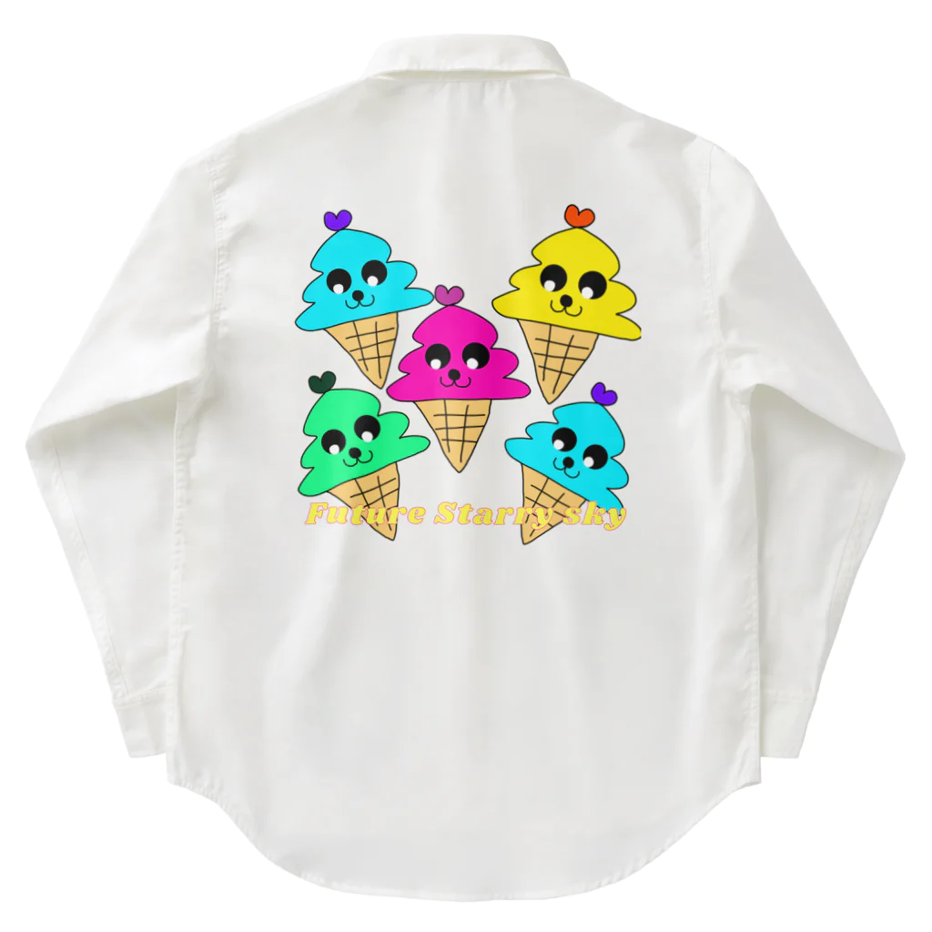 Future Starry Skyのソフトクリーム🍦 Work Shirt