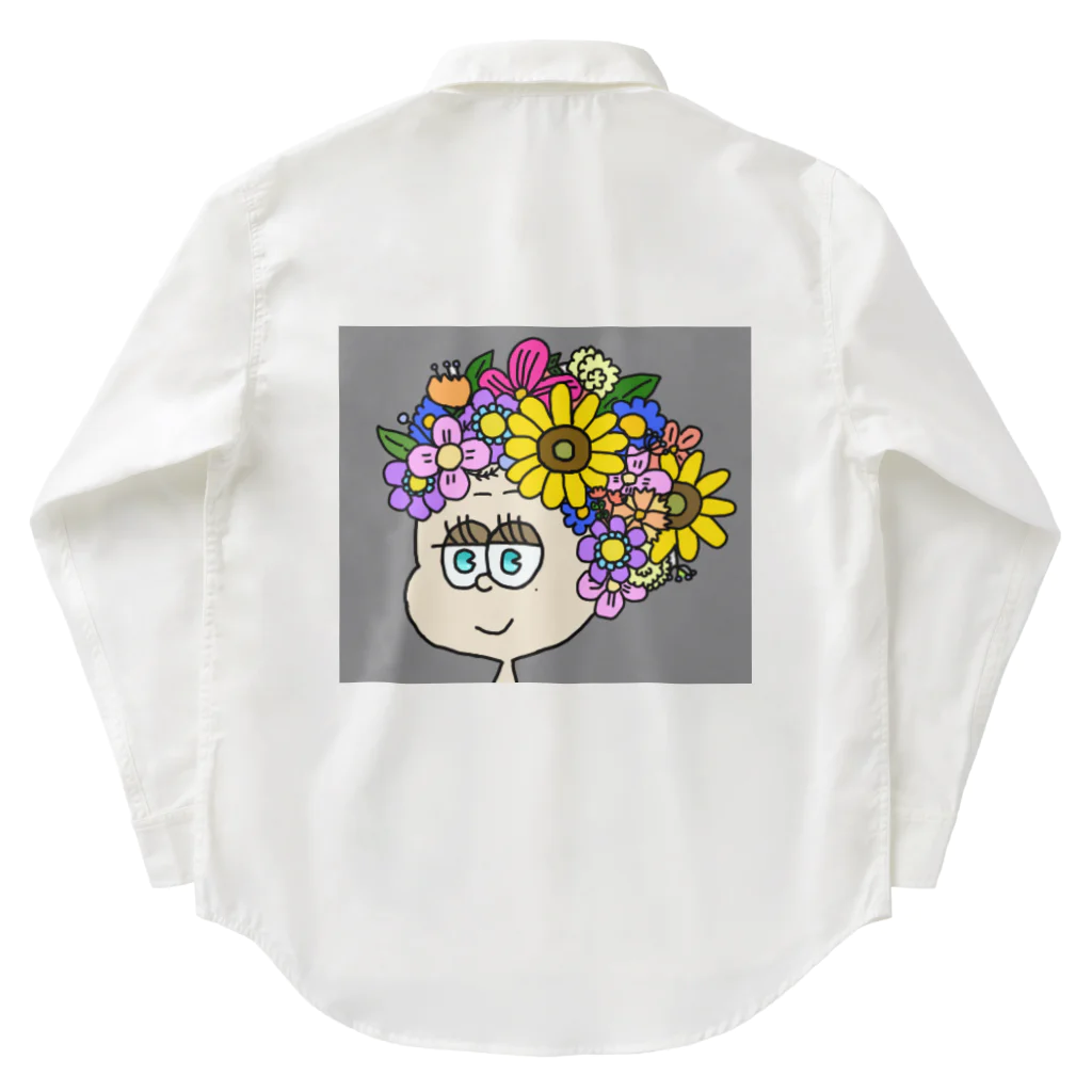 AYA_soundのflower girl ワークシャツ