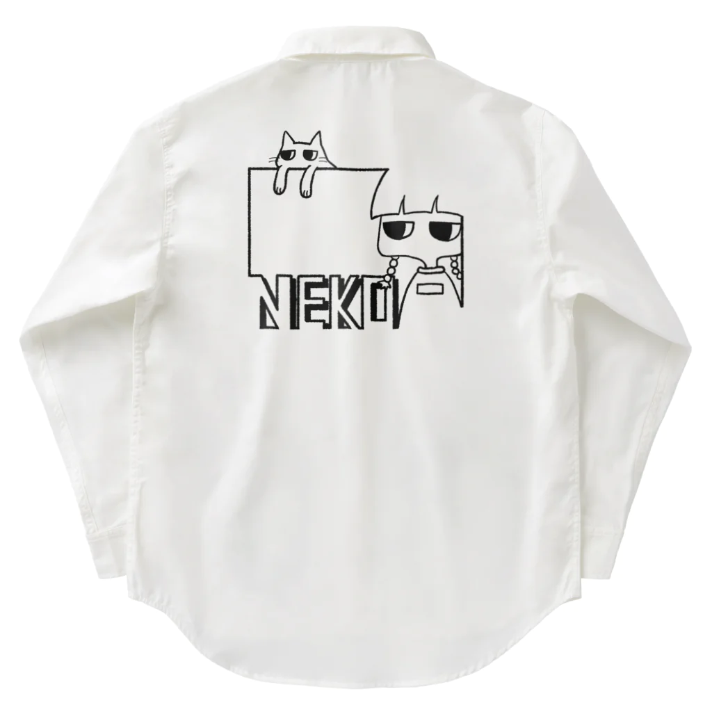 オカ氏のNEKO-Girl Black Work Shirt