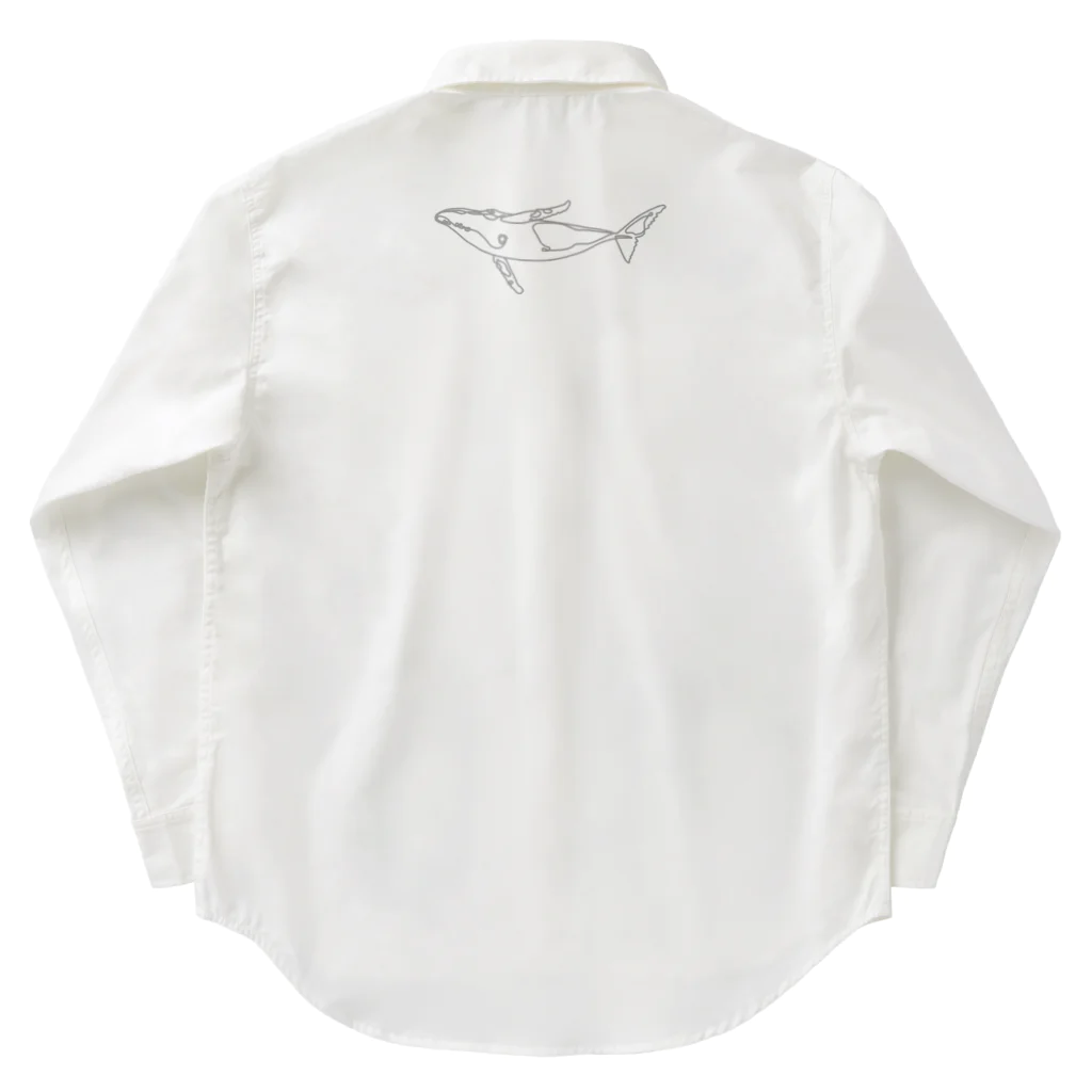 Kei Tanabeのワンポイントザトウクジラ ワークシャツ