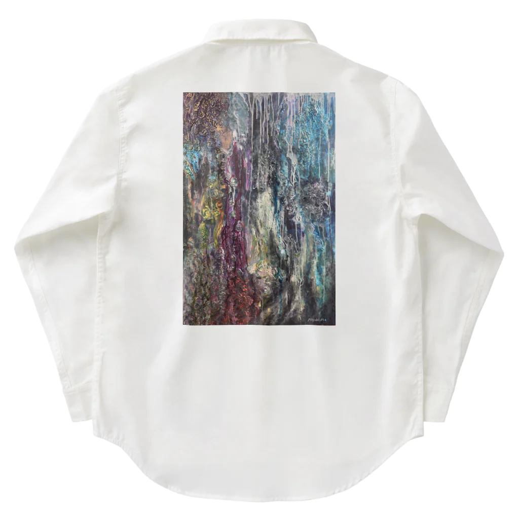 Miyuki Makinoの鍾乳洞の感動 ワークシャツ