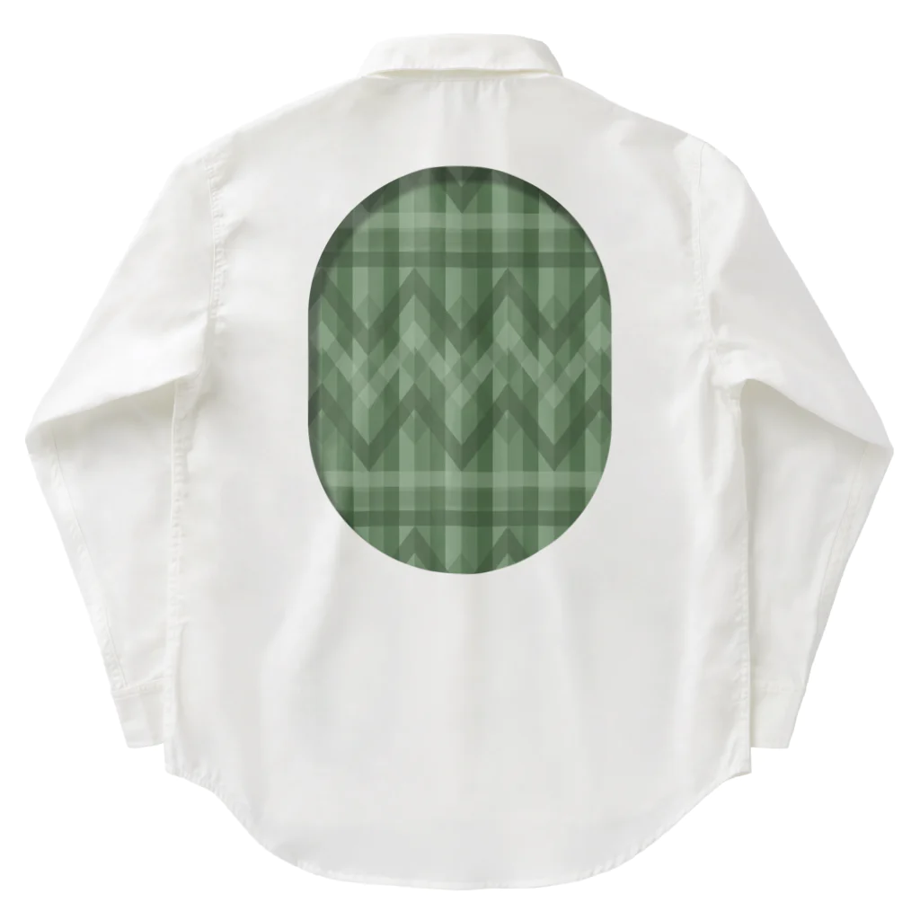 dizzyのzigzag_window_green ワークシャツ