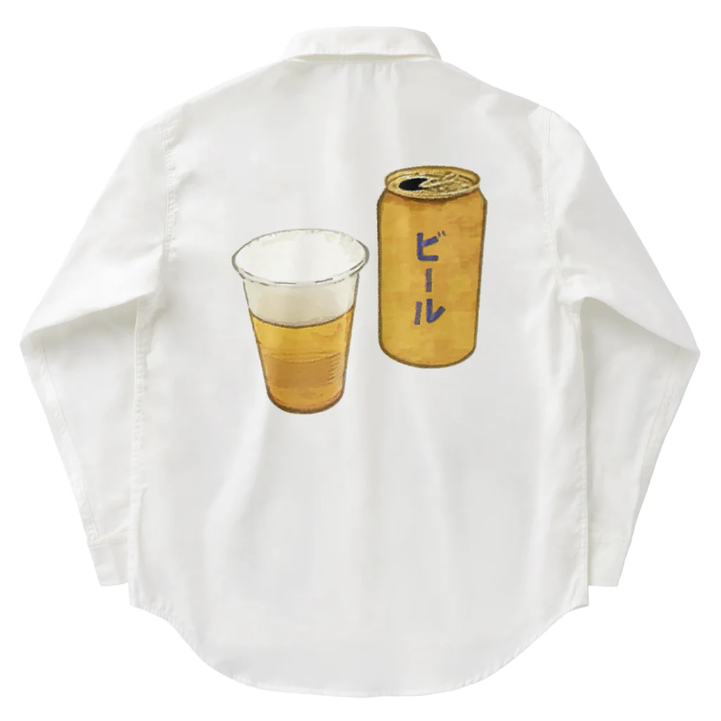 脂身通信Ｚの缶ビール_230325 Work Shirt