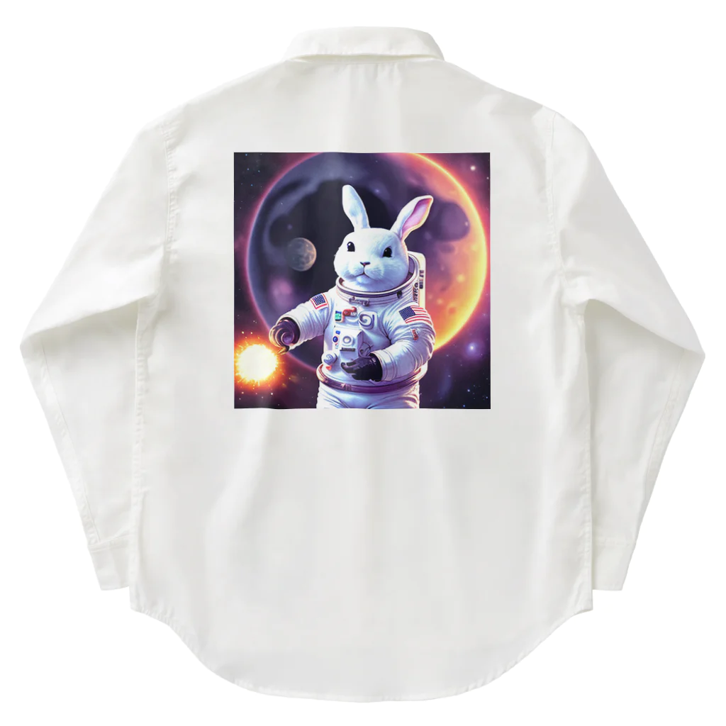 spaceinudogのspace usagi rabbit Work Shirt