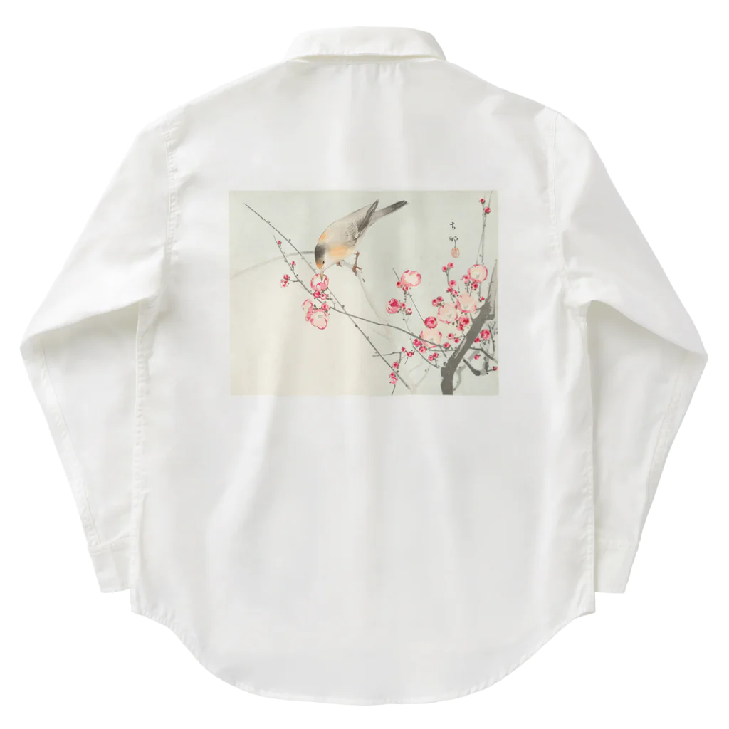 MUGEN ARTの小原古邨　梅に鶯　Ohara Koson / Songbird on blossom branch Work Shirt