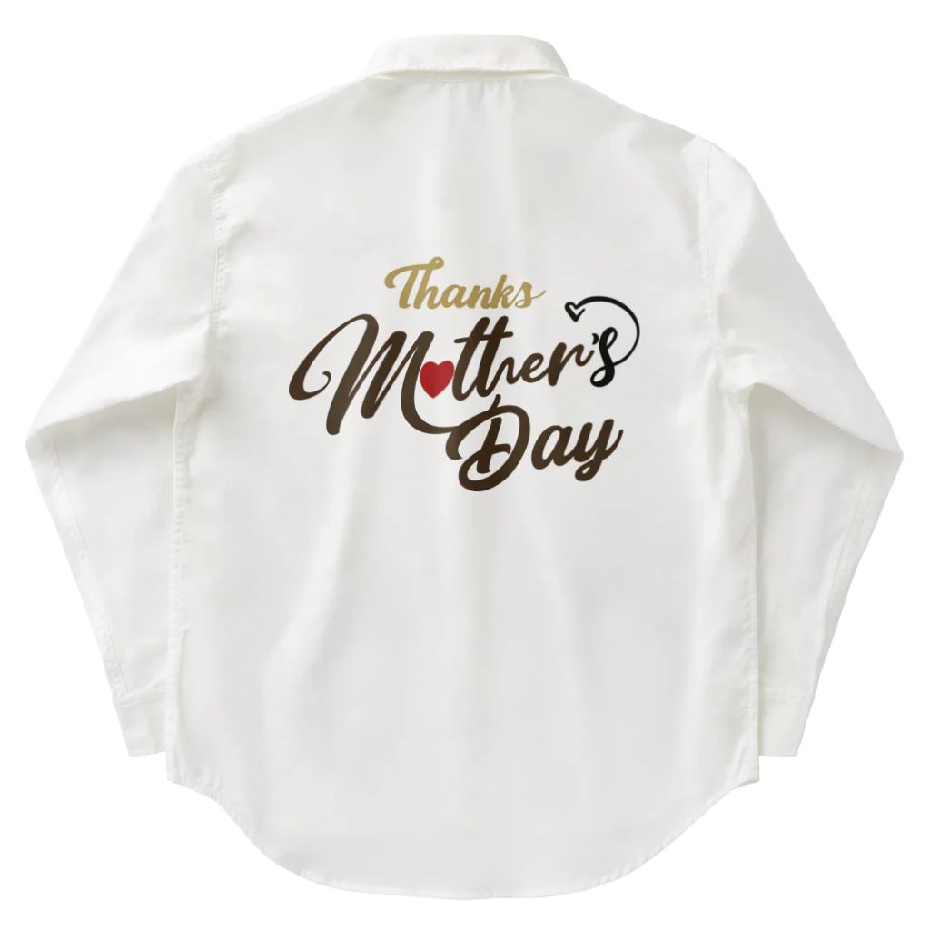 t-shirts-cafeのThanks Mother’s Day ワークシャツ