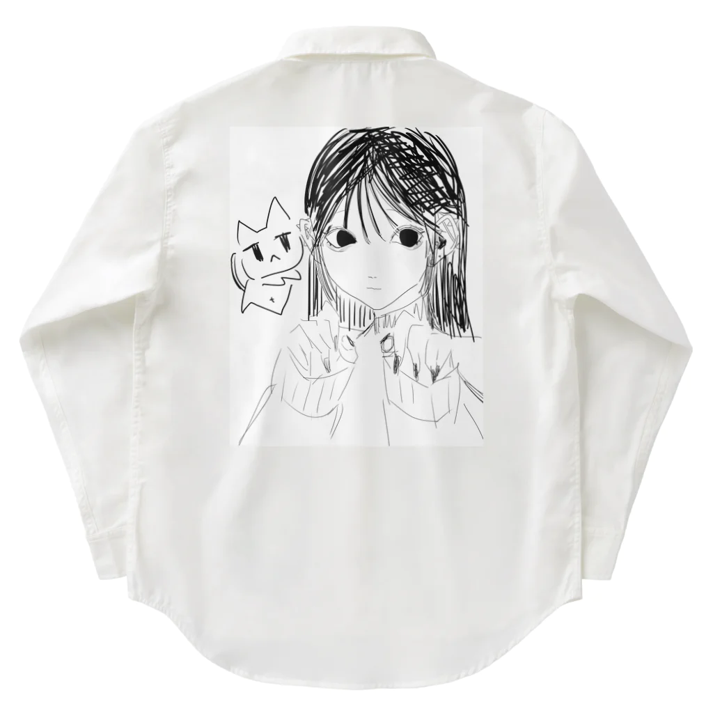 さきいかの小屋のネイルチップ女 Work Shirt