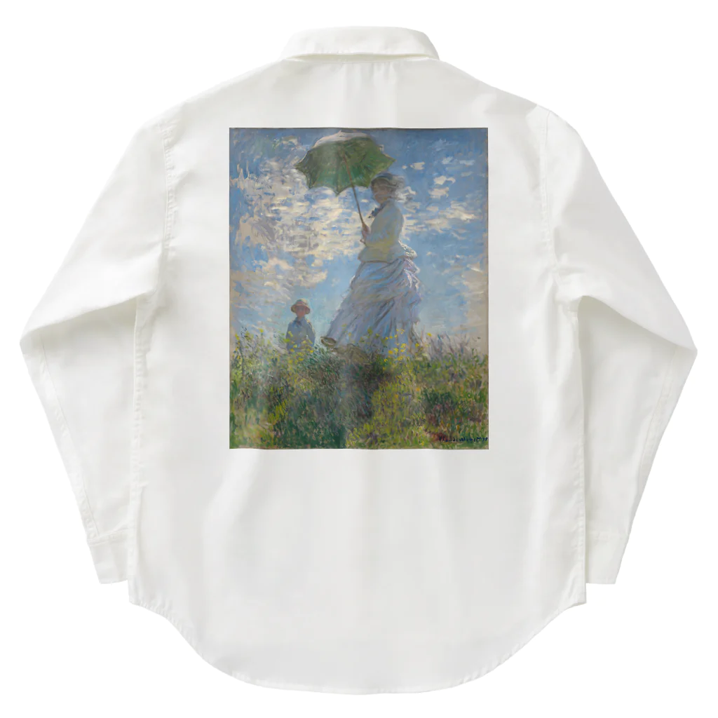 世界美術商店の散歩、日傘をさす女性 / Woman with a Parasol - Madame Monet and Her Son Work Shirt