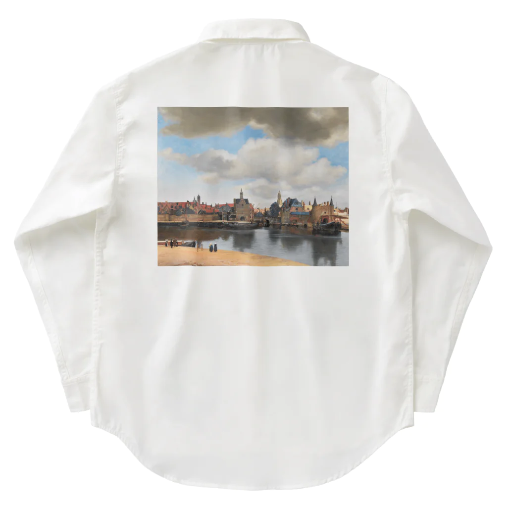 世界美術商店のデルフト眺望 / View of Delft Work Shirt