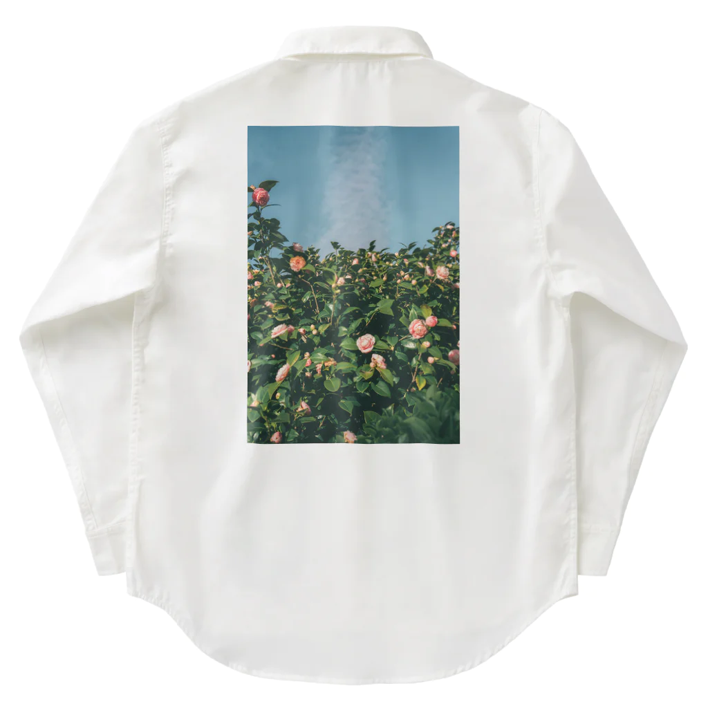 山口大空の雲と薔薇 Work Shirt