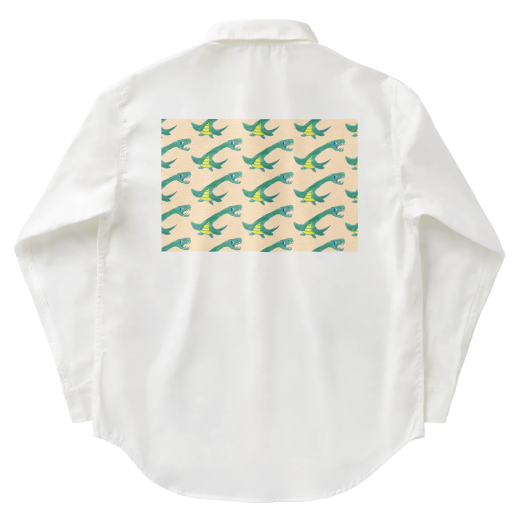 DiNOSAUR MARKeT/恐竜の元気いっぱいフタバスズキリュウ Work Shirt