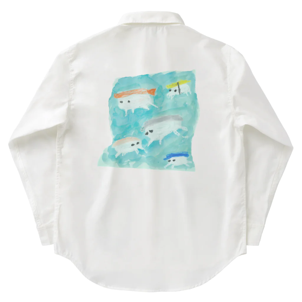 だちゃんの寿司魚 Work Shirt