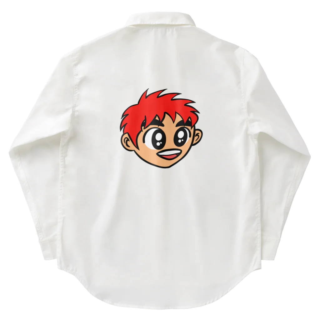 じゅうに（Jyuuni）の0007・赤い髪の少年（じゅうにブランド） ワークシャツ