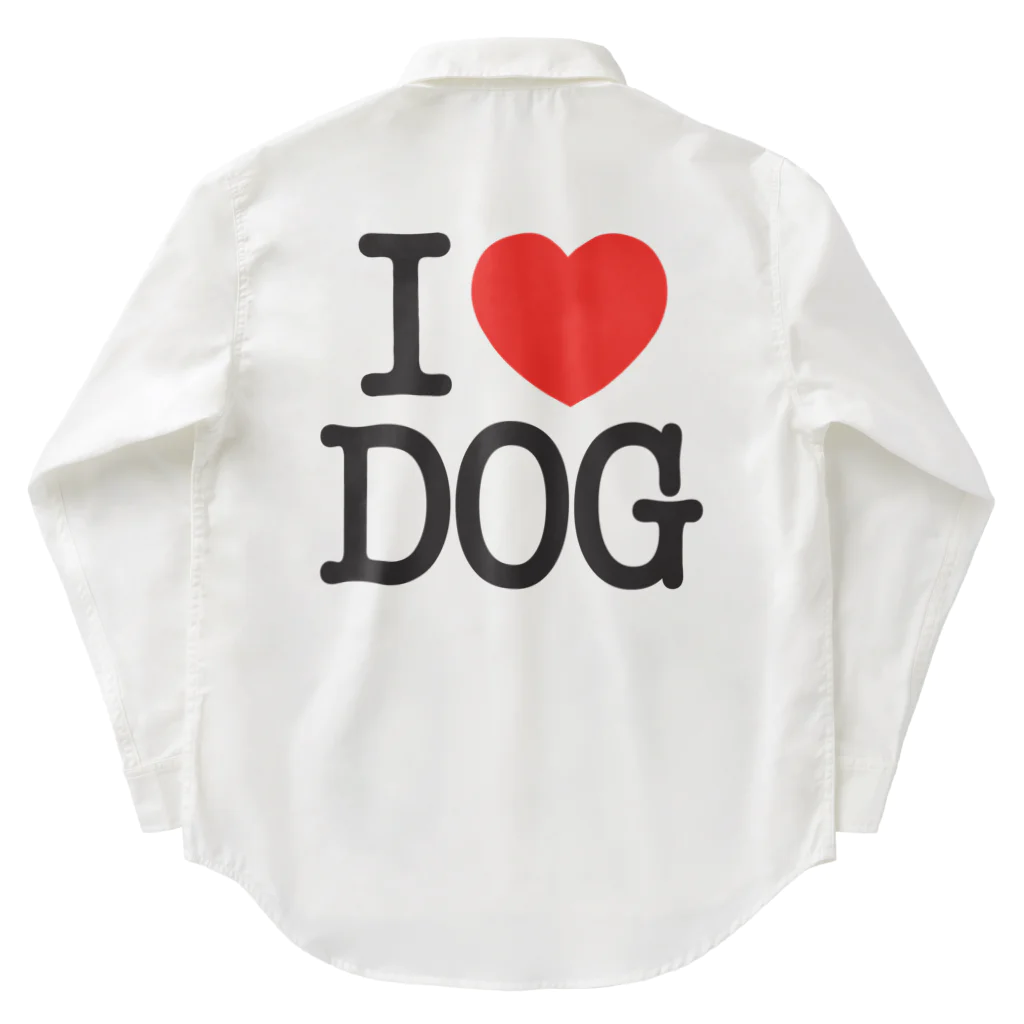 I LOVE SHOPのI LOVE DOG-アイラブドッグ- ワークシャツ