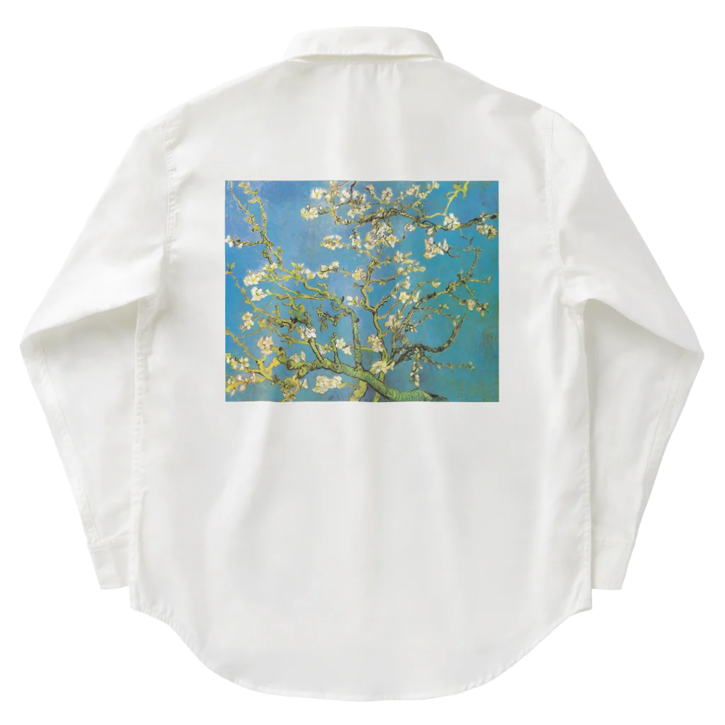 世界の名画館 SHOPのゴッホ「花咲くアーモンドの木の枝」 Work Shirt