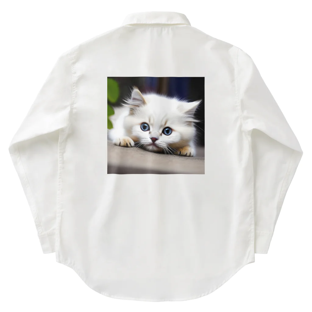 🐱ペットラブリッシュ🐶の猫の安らぎ Work Shirt