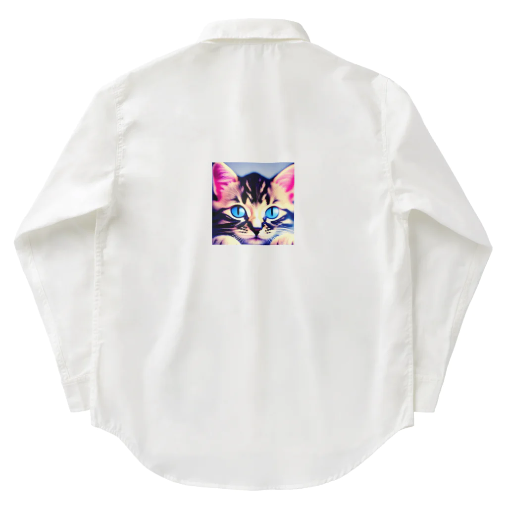 Hiyatanuのかわいい子猫 Work Shirt