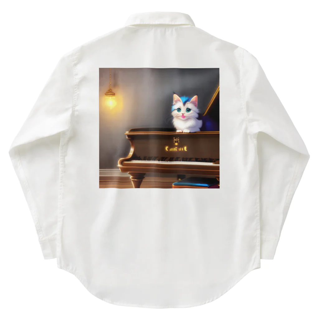 kitten pianistの子猫ピアニスト-2 Work Shirt