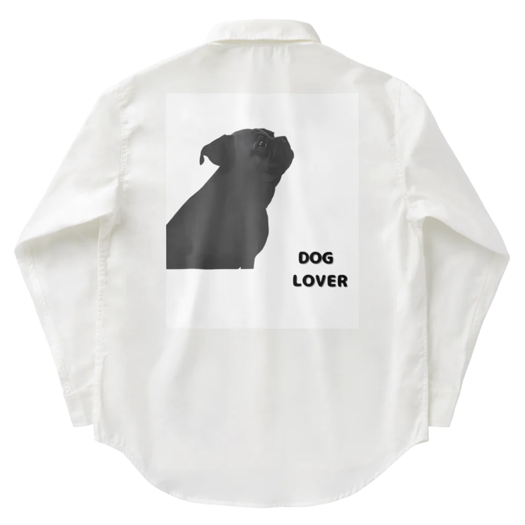 DOG LOVERのDOG LOVER（パグ） ワークシャツ