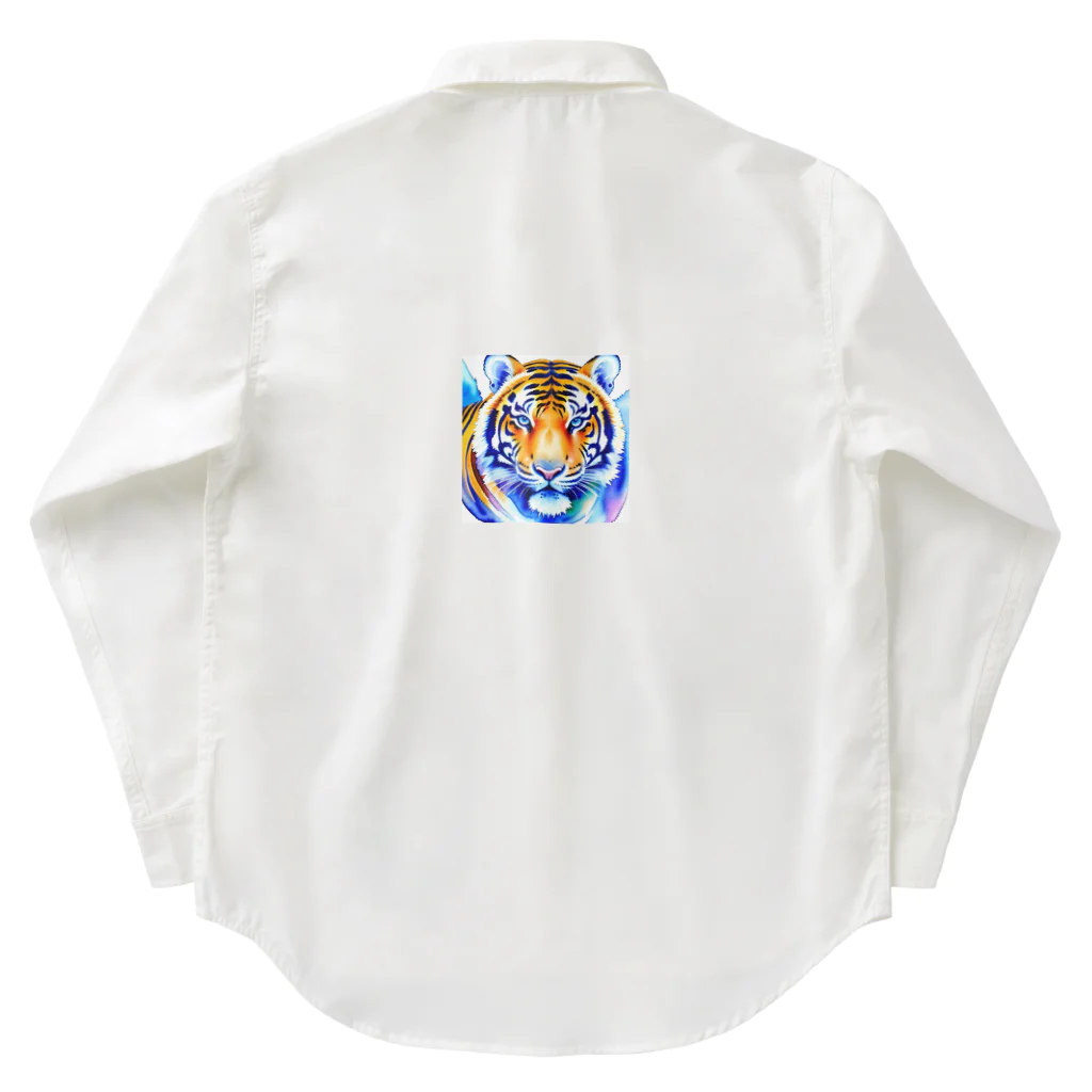 ZUKASAMAのワイルドな虎🐯 Work Shirt