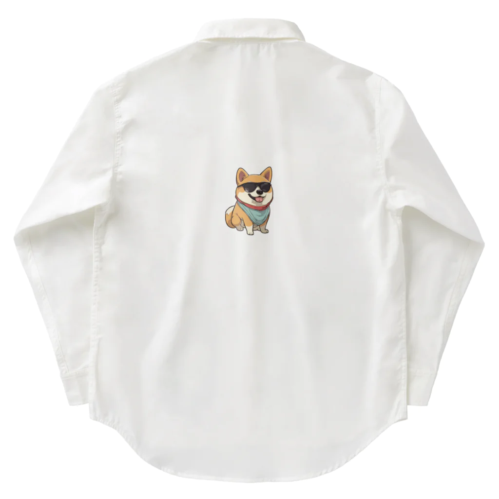 lilymummy リリマミのイカした柴犬 Work Shirt