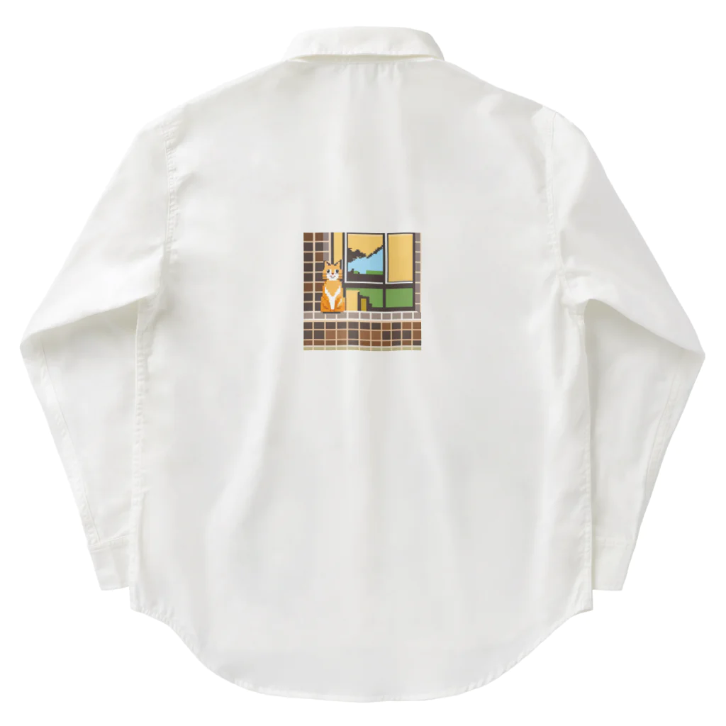 getprizeのドット絵の猫 Work Shirt