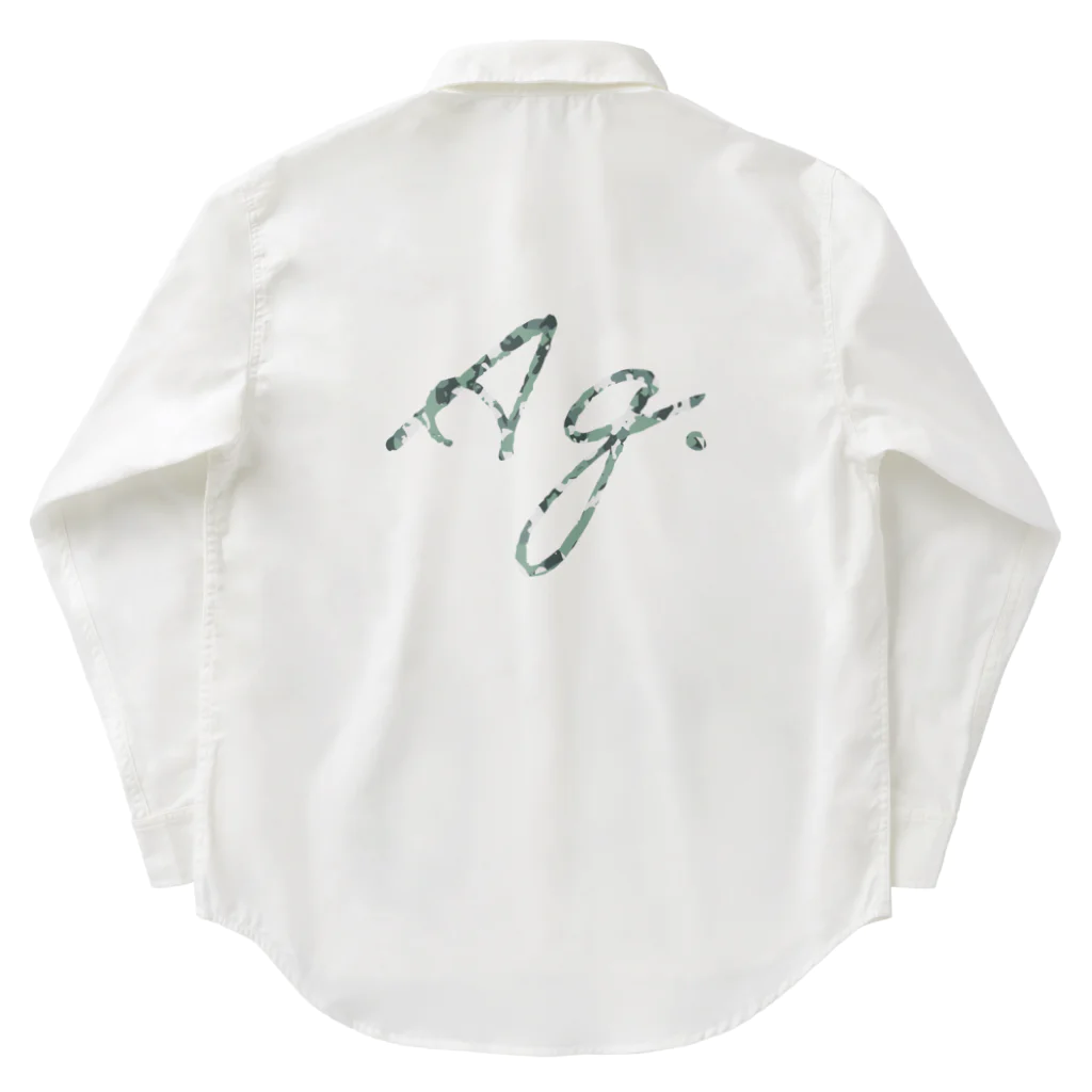 熱帯デザイン.com@SUZURIの【Ag】AGLAONEMA カモフラージュ（アグラオネマ） Work Shirt