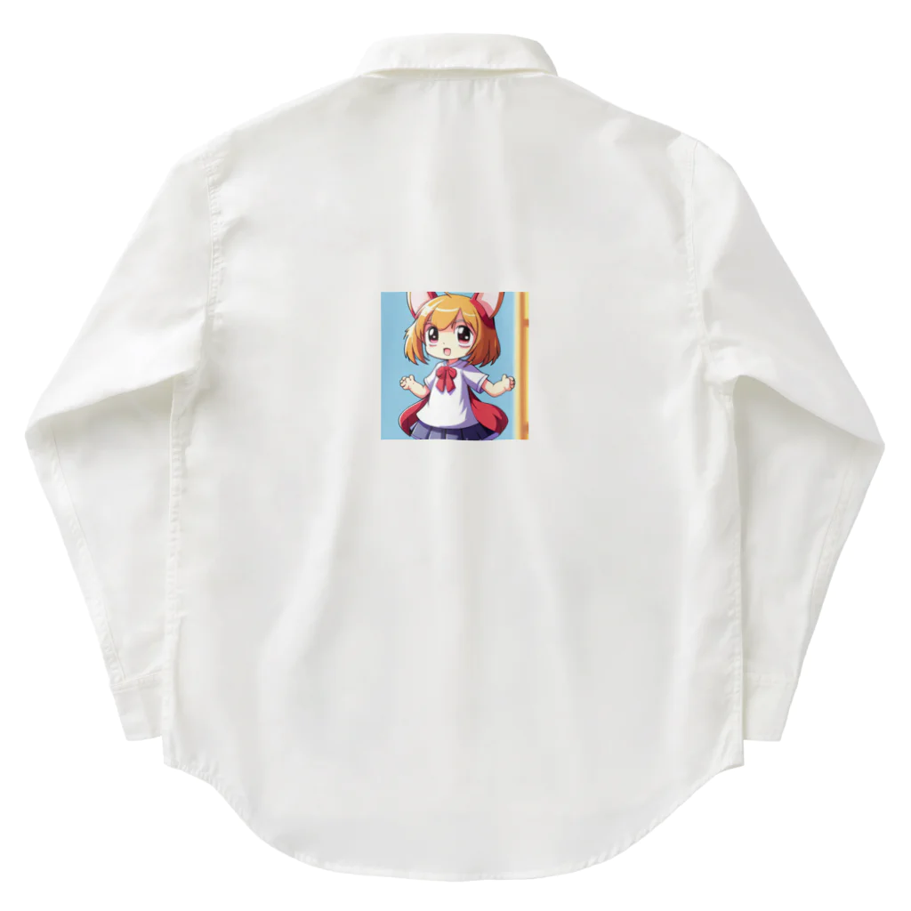 pixel-martのラビちゃん Work Shirt