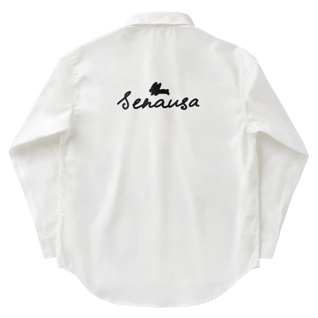 boutique-SENAUSAのsenausa-ロゴ ワークシャツ