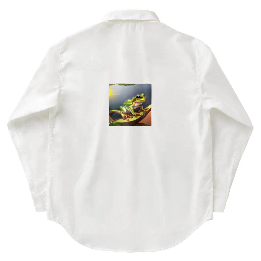kool_kizzのカエル ワークシャツ