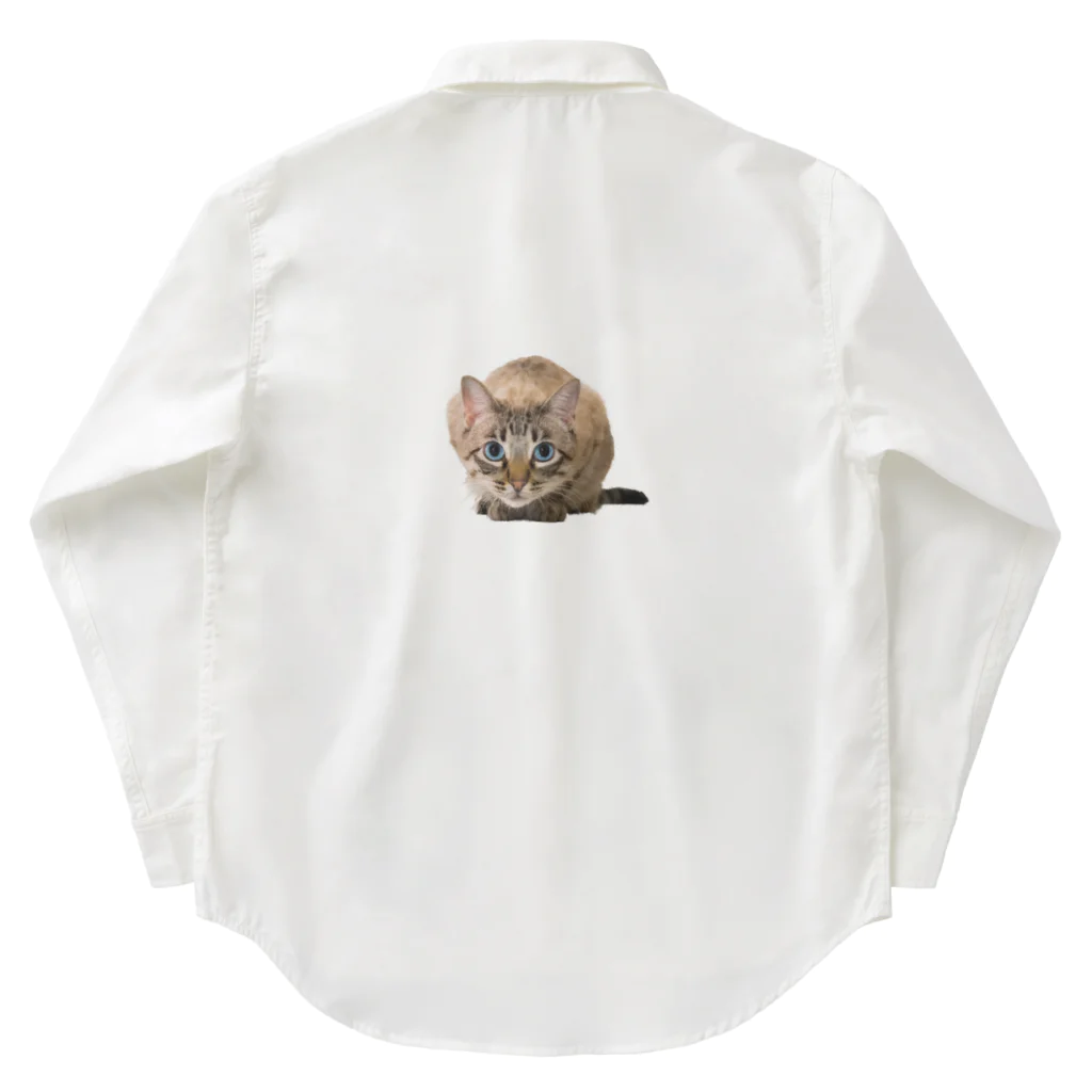 bitpiyoのねこちゃん Work Shirt