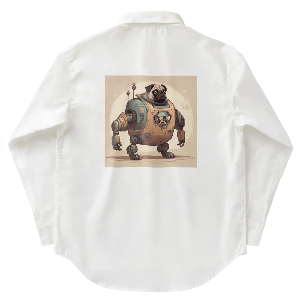 PUGおやじのロボパグ出動 Work Shirt