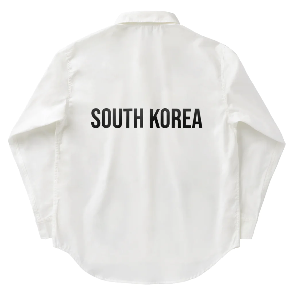 ON NOtEの大韓民国 ロゴブラック ワークシャツ
