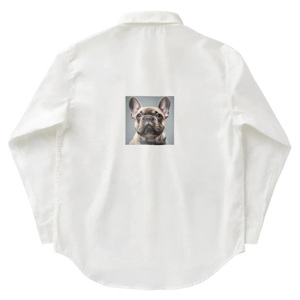 smile_happyのfrench bulldog Work Shirt