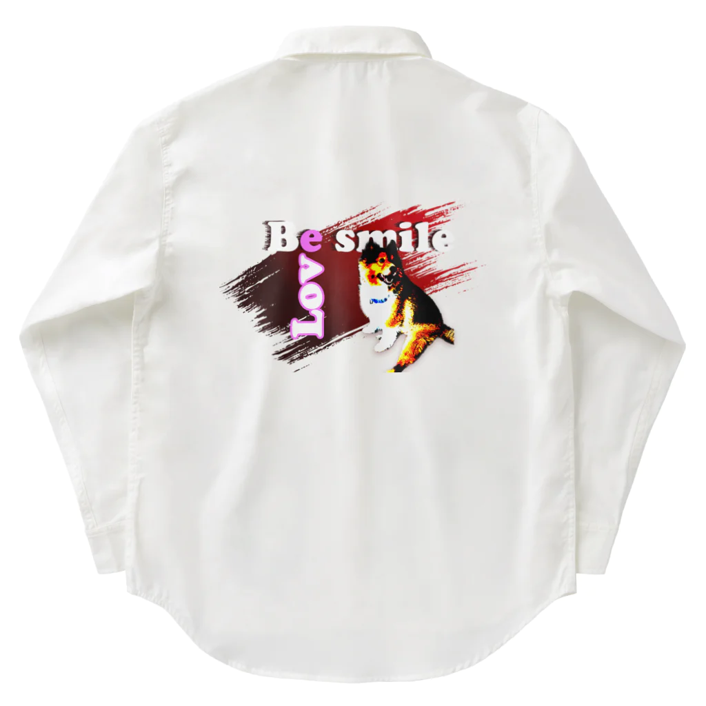 もふもふ犬ソア君SHOPのBe smile♡ Work Shirt