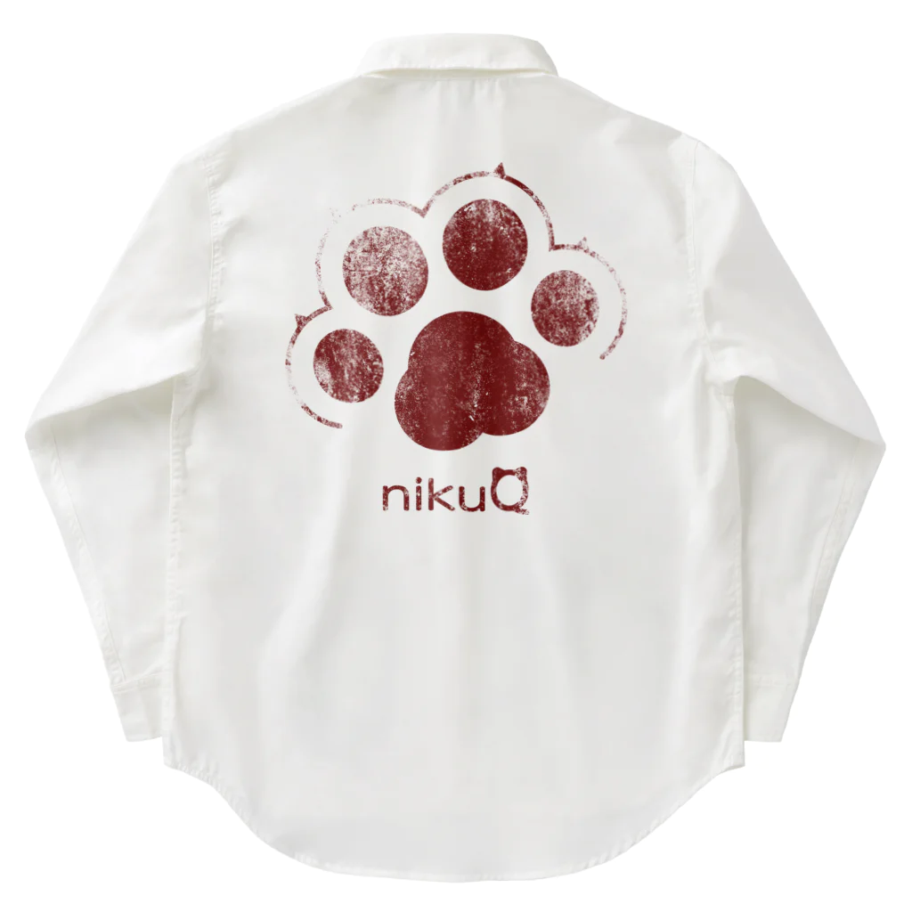 WebArtsの肉球をモチーフにしたオリジナルブランド「nikuQ」（猫タイプ）です ワークシャツ