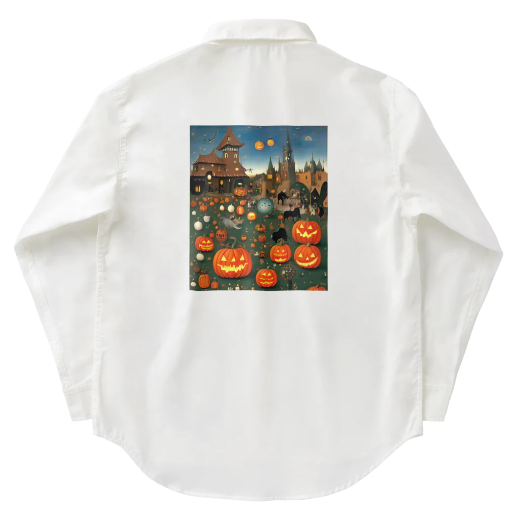 waffle2000のハロウィン風景 Work Shirt